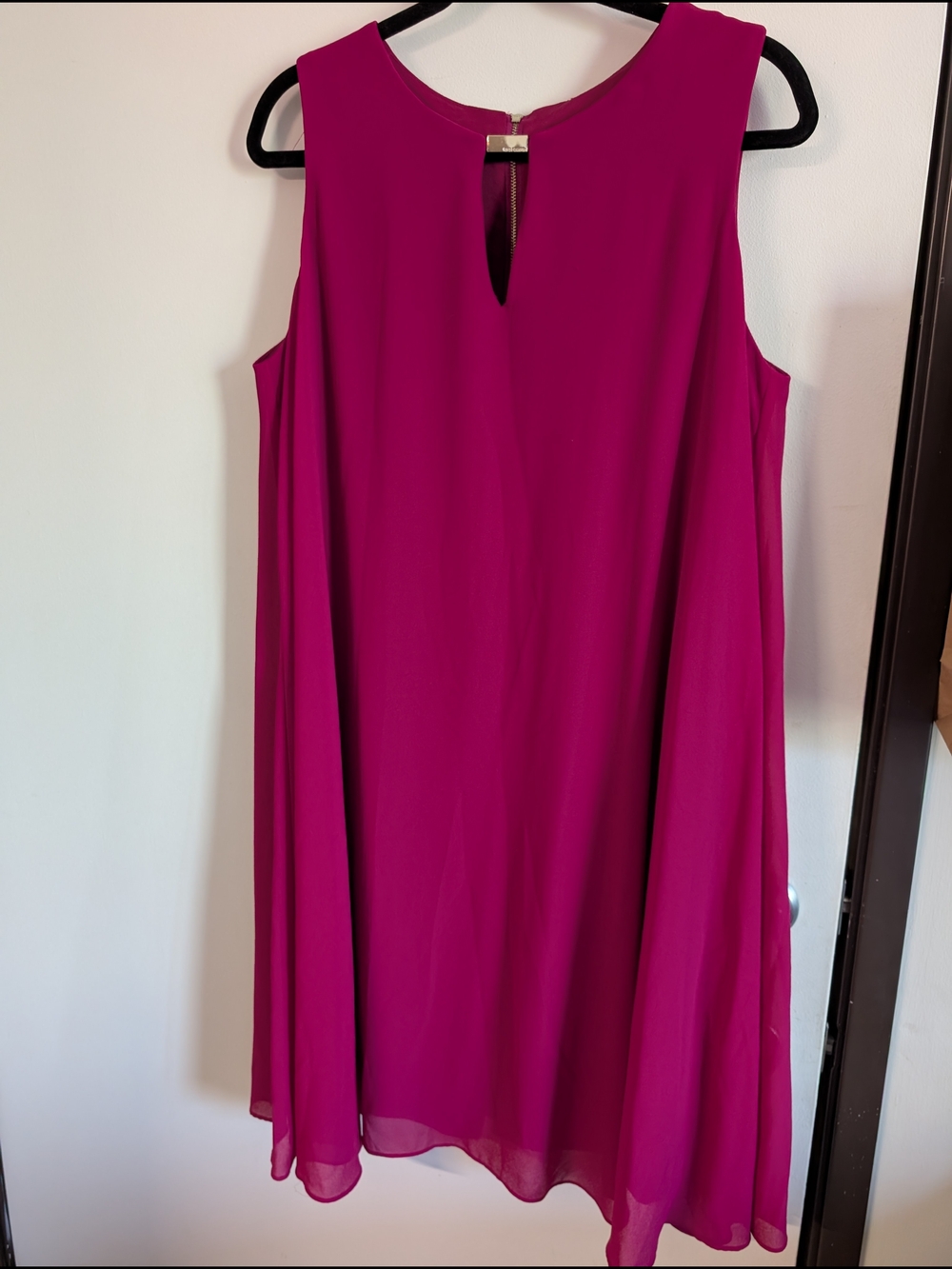 Sleeveless Magenta Dress